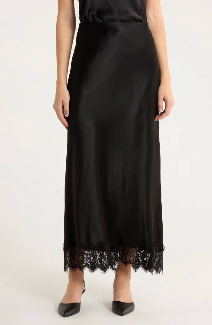 The Lacy Favorite Satin Maxi Skirt | Nordstrom