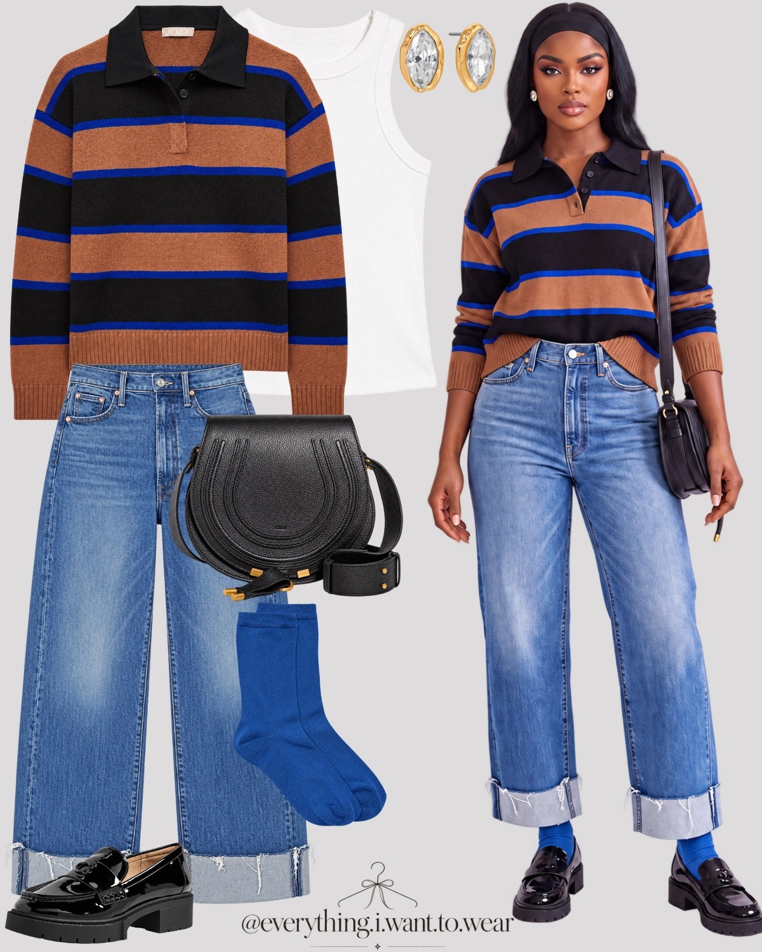 A striped polo for a casual and preppy look.

#LTKootd