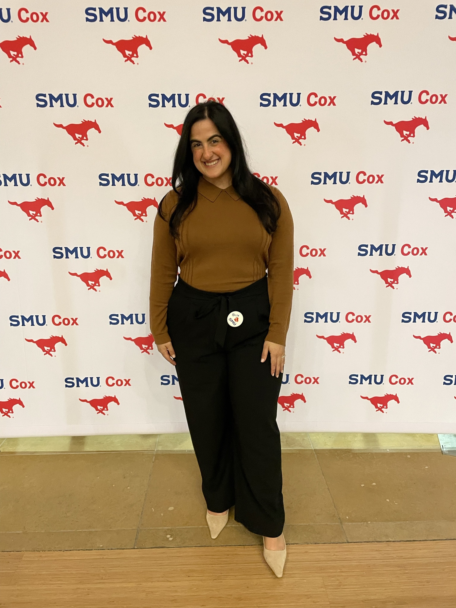 Had such a great time speaking at SMU with team LTK! It was COLD in Dallas and I was happy to have this wool sweater. These pants are my go to - I have them in two colors. Super comfortable and flattering. 

#LTKHoliday #LTKmidsize #LTKCyberWeek