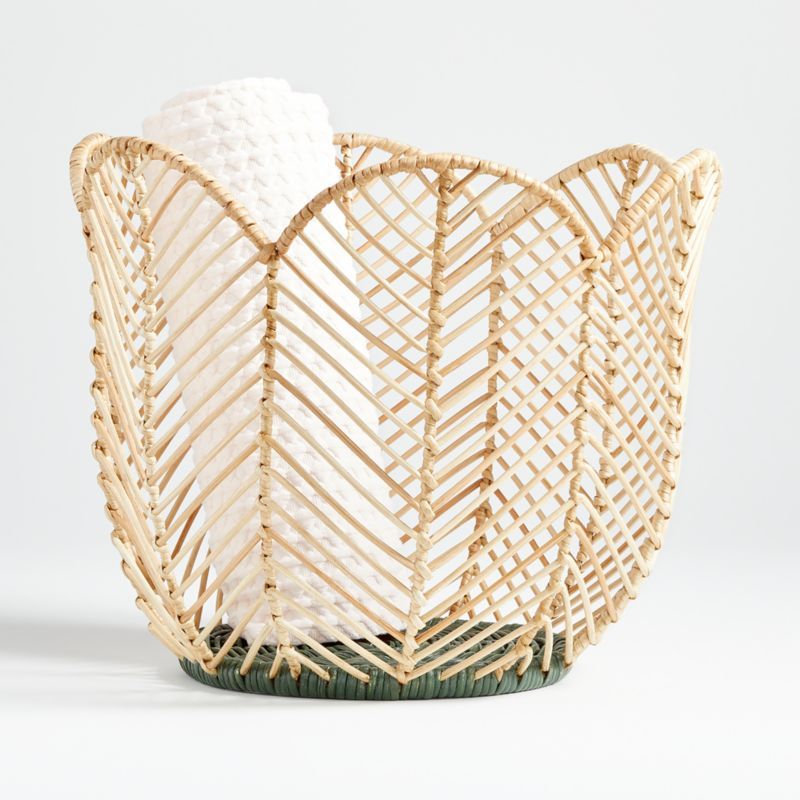 Flower-Shaped Basket | Crate and Barrel | Crate & Barrel