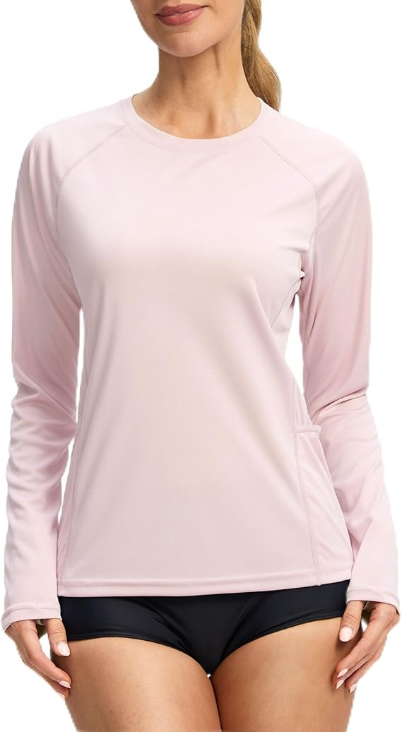 Viodia Rash Guard for Women UPF 50+ SPF UV Long Sleeve Shirts Sun Protection Quick Dry Hiking Swi... | Amazon (US)