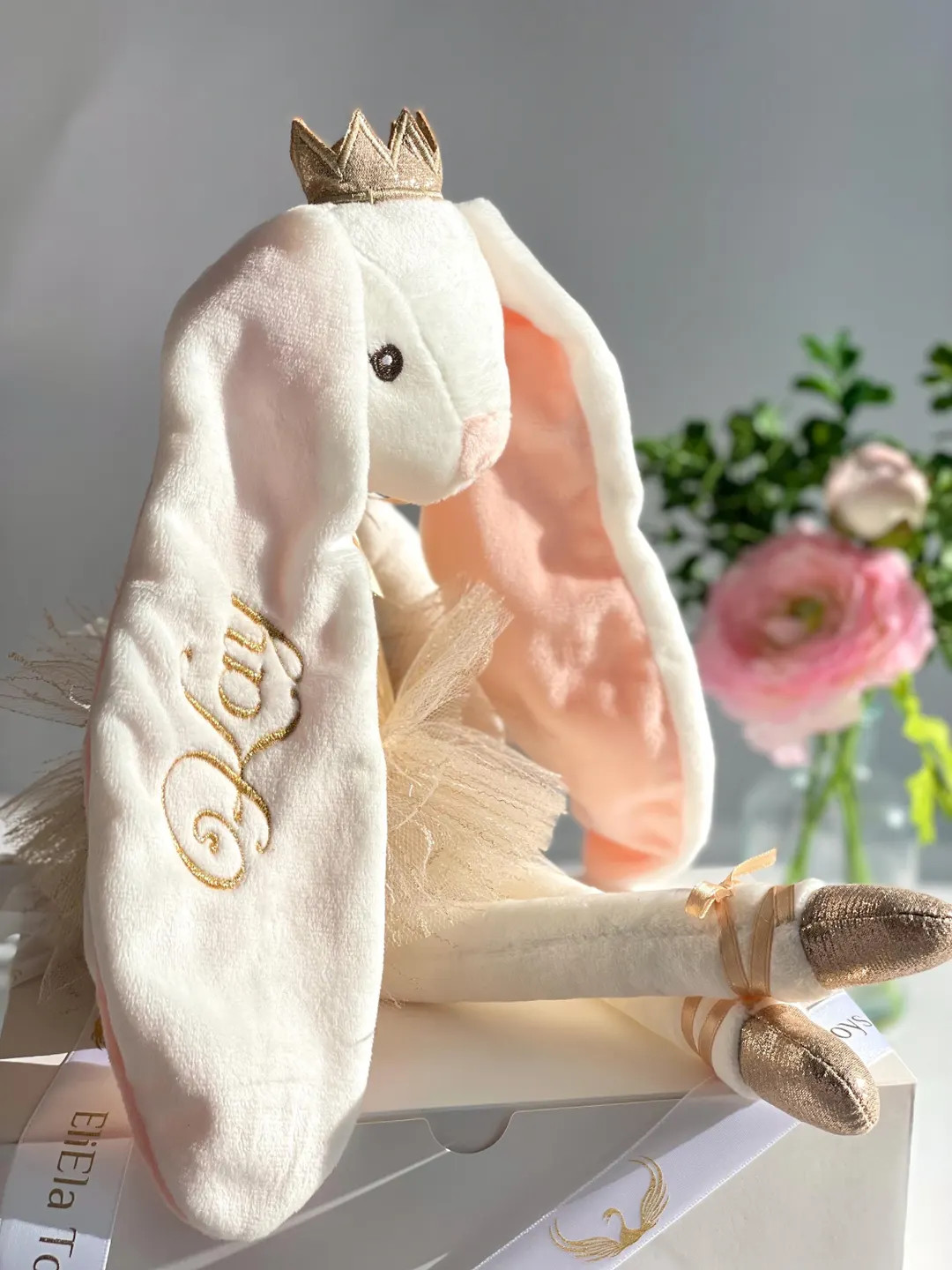 Easter Bunny Ballerina Veronique, Personalized Bunny Stuffed Animal, Princess Doll Ballerina Gift... | Etsy (US)