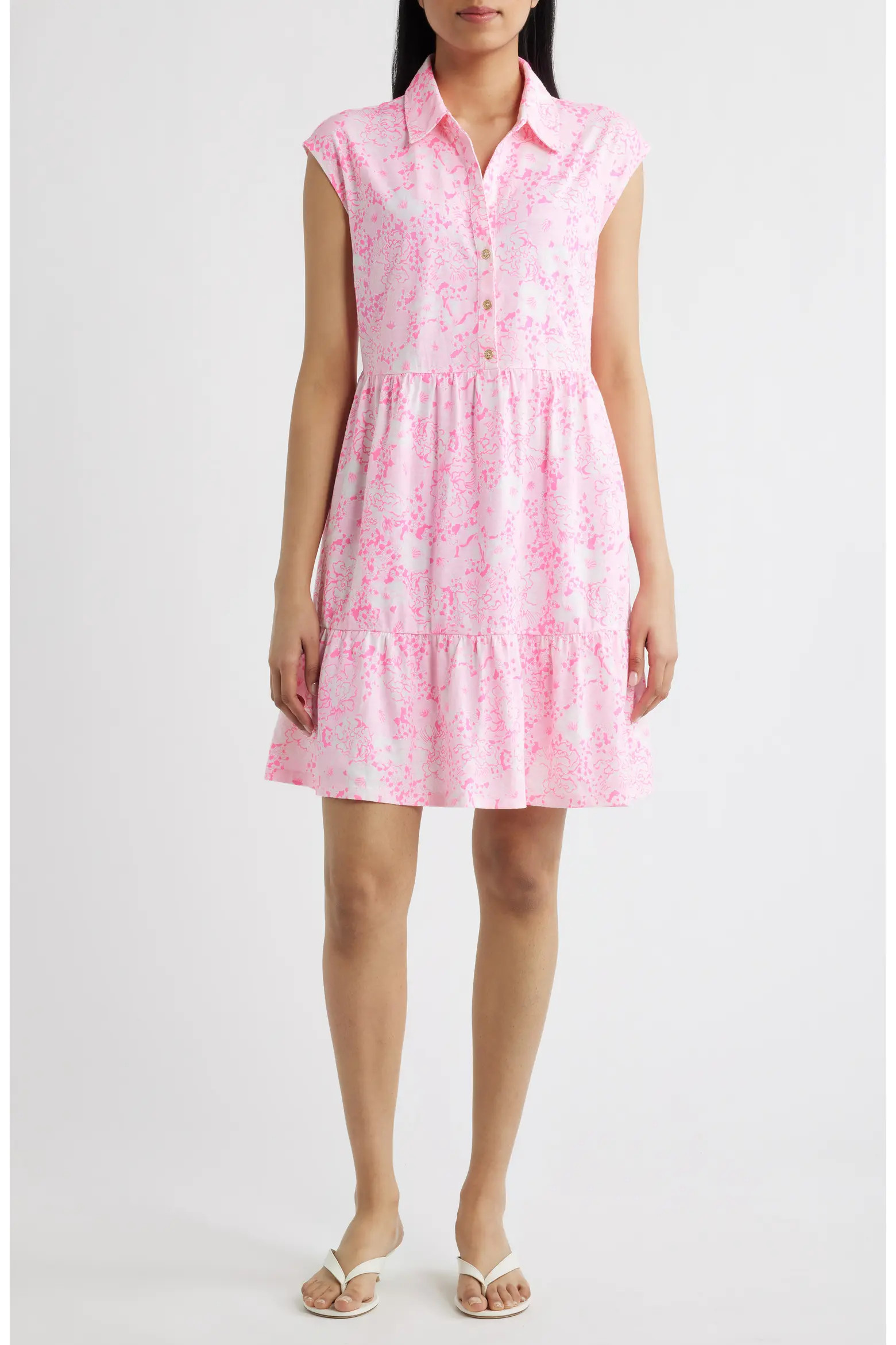Arley Floral Print Sleeveless Shirtdress (Women) | Nordstrom | Nordstrom
