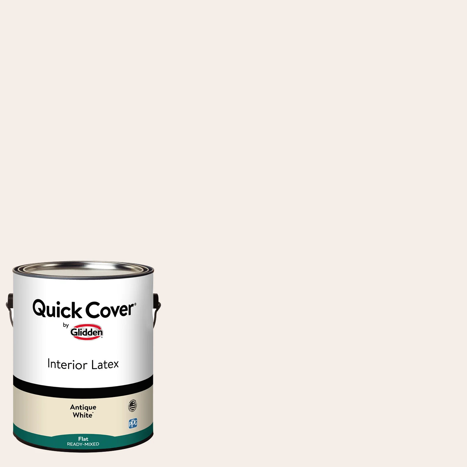 Glidden Quick Cover Interior Latex Paint Flat, Antique White, 1 Gallon | Walmart (US)