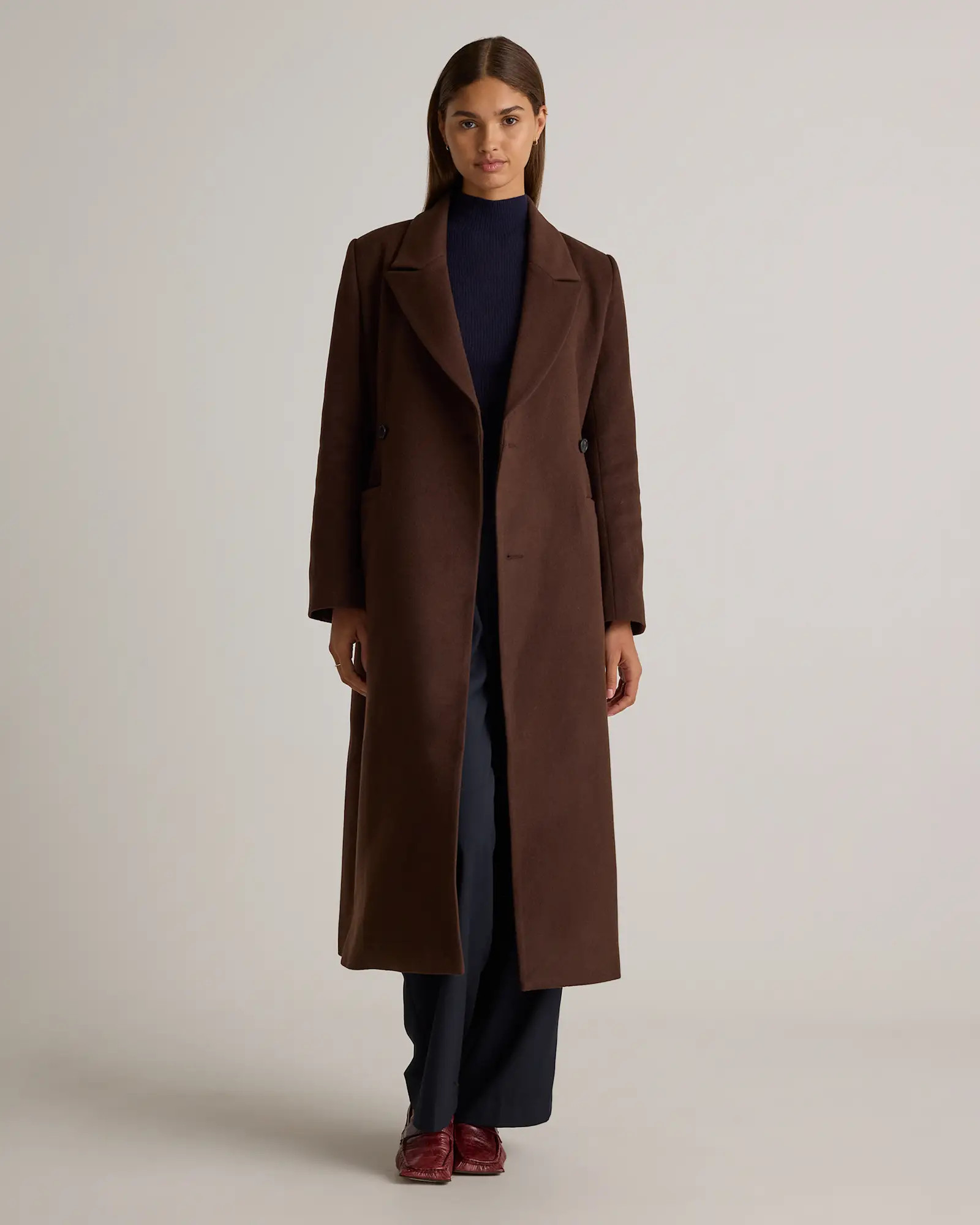 Italian Wool Tailored Coat | Quince