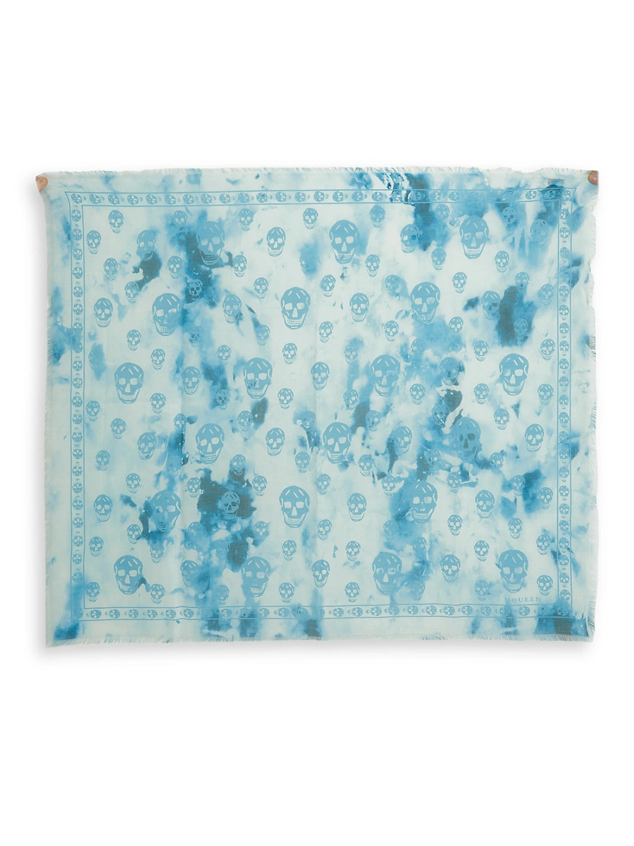 Men's Fo Bleached Classic Scarf - Ivory Blue | Saks Fifth Avenue