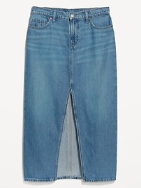 Mid-Rise Jean Maxi Skirt | Old Navy (CA)