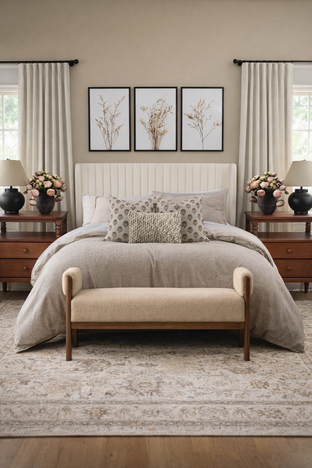Wayfair Bedroom Finds That Feel High-End for Less

Follow @farmtotablecreations on Instagram for more home finds 🤍

Soft neutrals, warm wood tones, and layered textures make this bedroom feel calm, elevated, and effortlessly pulled together. From the upholstered bed and patterned rug to the classic nightstands and cozy bench, these Wayfair finds bring that designer look without the high price tag—especially with current sales going on.

#bedroom #bedroomfurniture #area rug #nightstands #bench

#LTKSaleAlert #LTKHome