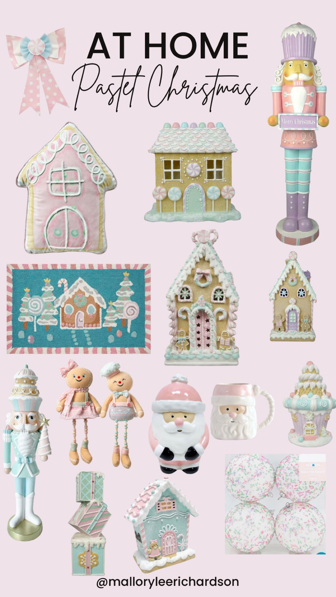 At home pastel Christmas, pink Christmas, Christmas decor, Santa cookie jar, Santa coffee mug, kids Christmas, gingerbread pillow, Christmas door Mat, pastel nutcracker, pastel outdoor Christmas decor 

#LTKSeasonal #LTKhome #LTKHoliday