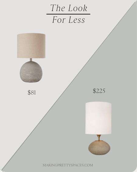 Look for less!
Amazon concrete lamp, Burke decor mini orb lamp

#LTKsalealert #LTKhome #LTKstyletip