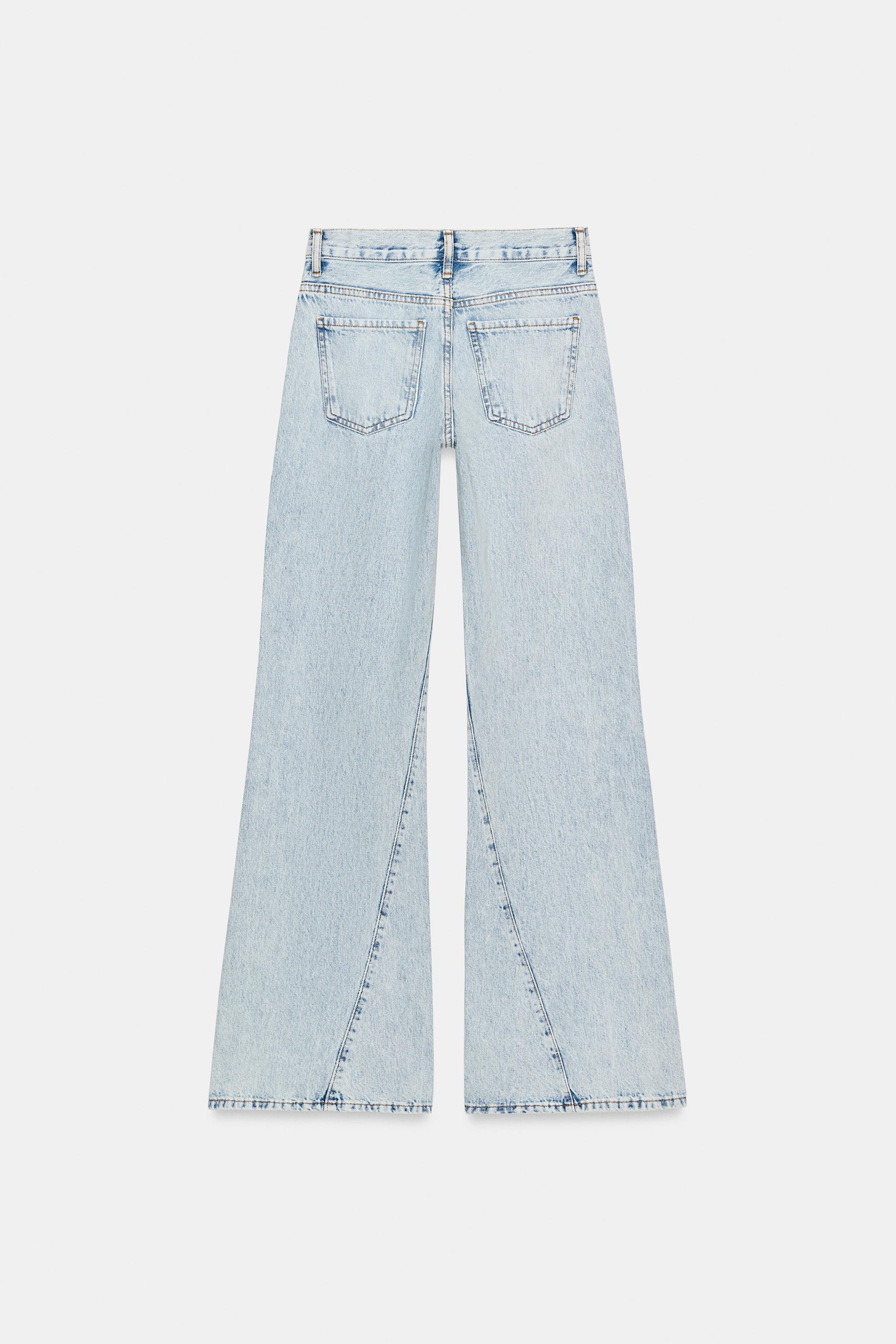 ZW COLLECTION RELAXED FLARE LOW-RISE JEANS | Zara US