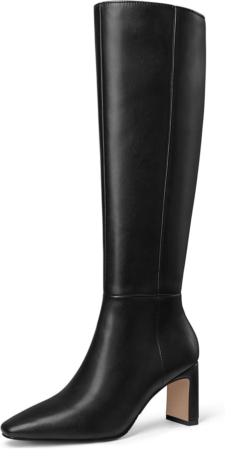 MUCCCUTE Knee High Boots for Women Tall Boots Chunky Heel Square Toe Fashion Fall Long Boots Comf... | Amazon (US)