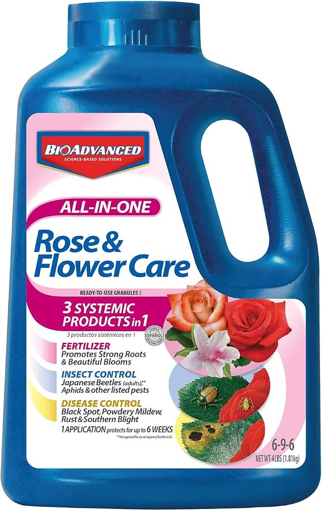BioAdvanced All-In-One Rose and Flower Care I, Granules for Insects 4 lb | Amazon (US)