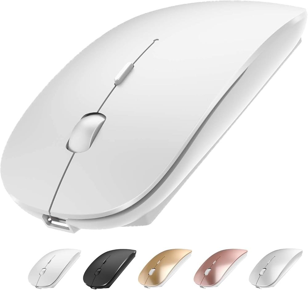 ShuGuoTu Wireless Mouse, 2.4G Slim Mute Silent Click Noiseless Optical Mouse with USB Receiver an... | Amazon (US)