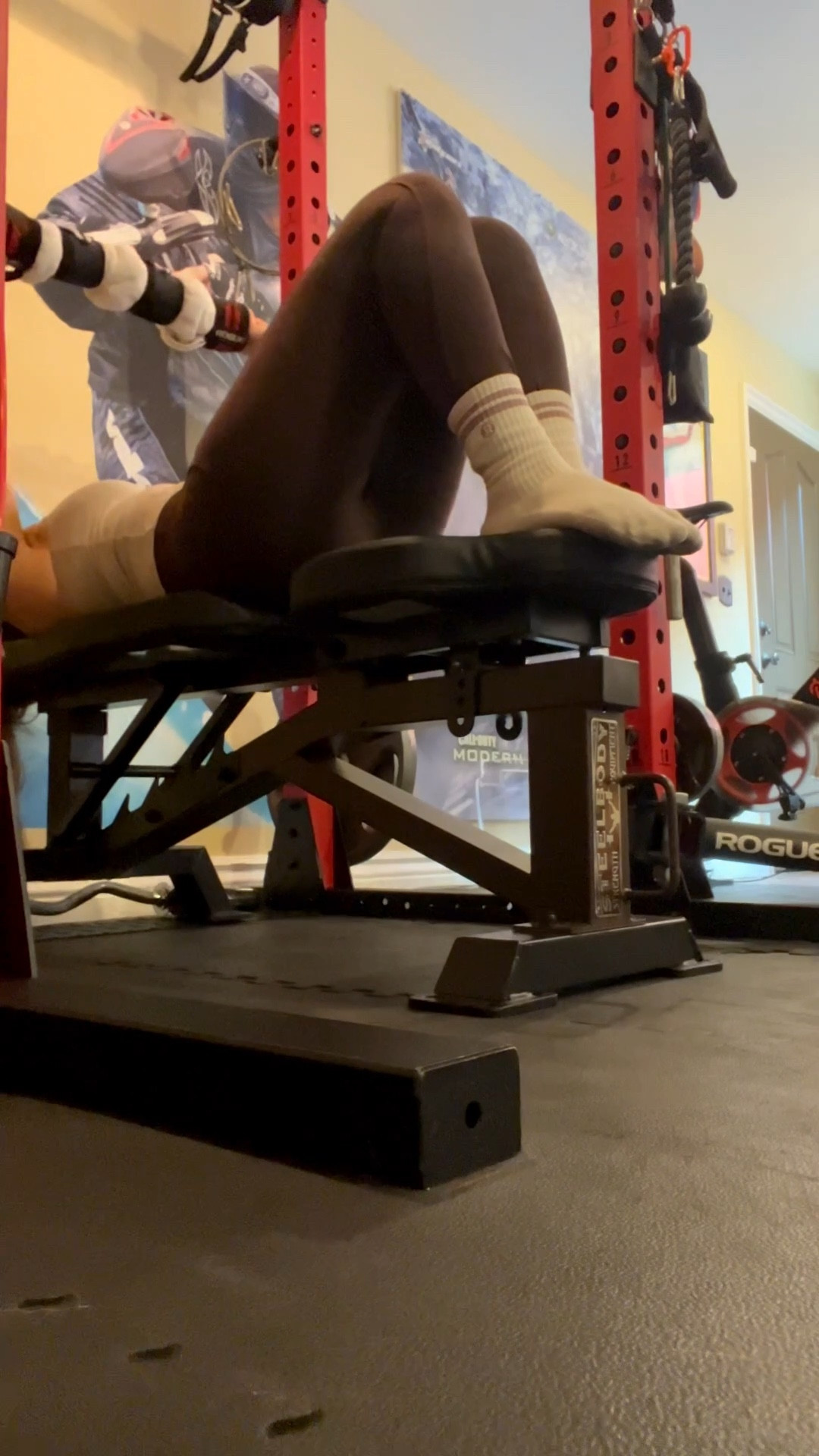 Today’s workout! Outfit is @lululemon @Vuori US 🏋️