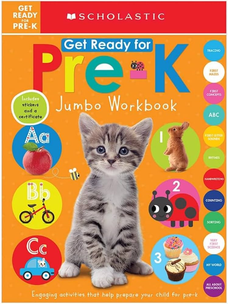 Get Ready for Pre-K Jumbo Workbook: Scholastic Early Learners (Jumbo Workbook) | Amazon (US)