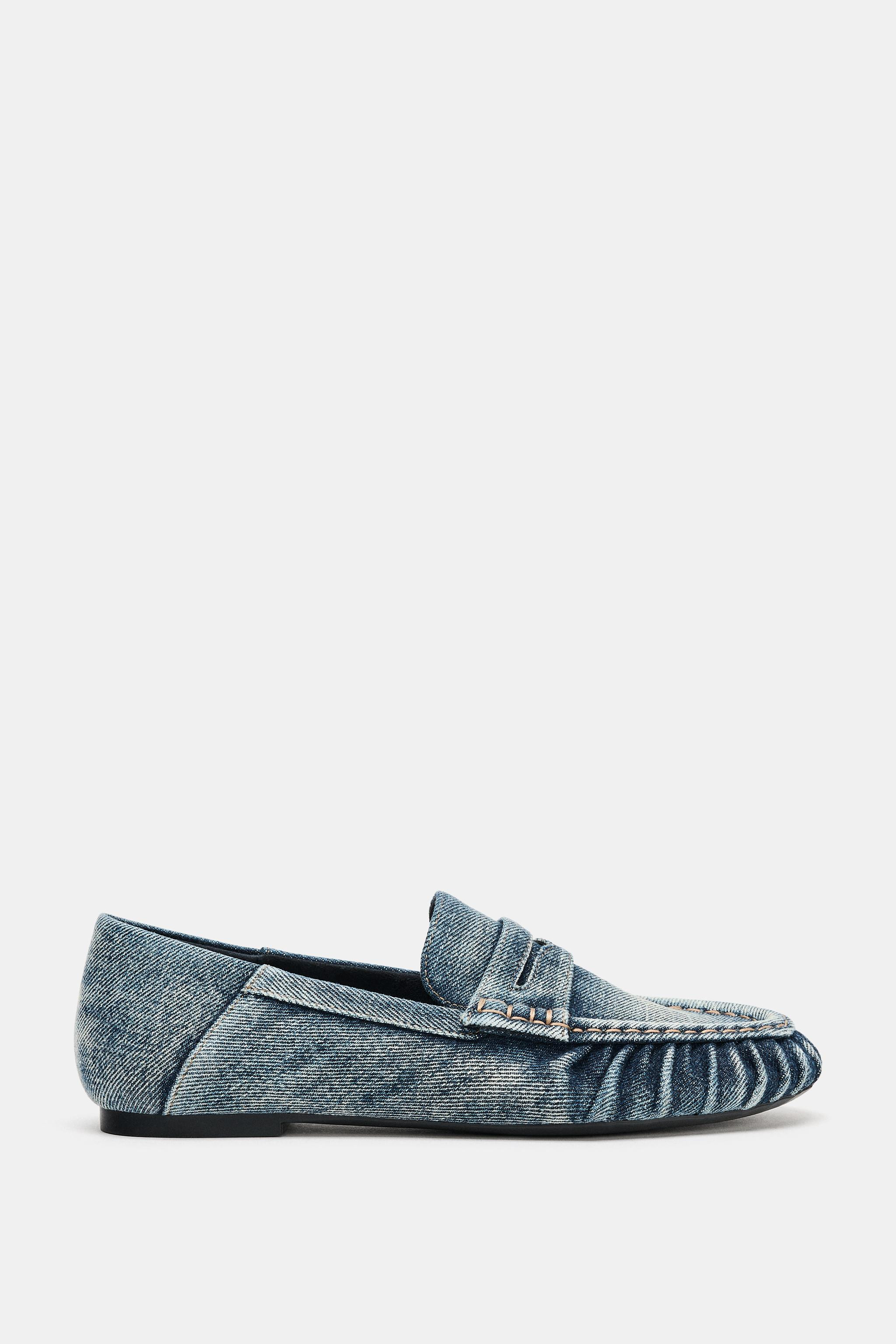 DENIM EFFECT LOAFERS | Zara US