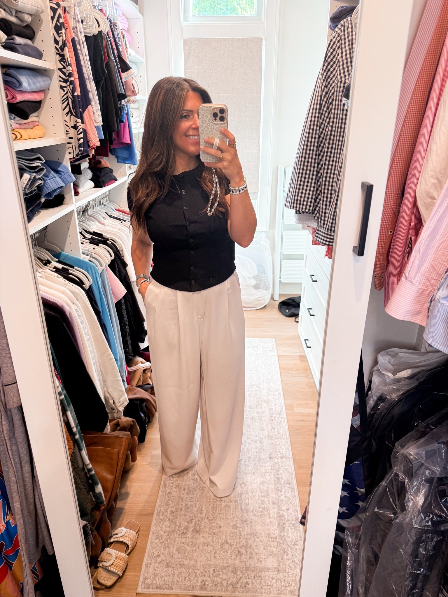 Easy work outfit. Wearing a small in the top.

#LTKootd #LTKOver40 #LTKWorkwear
