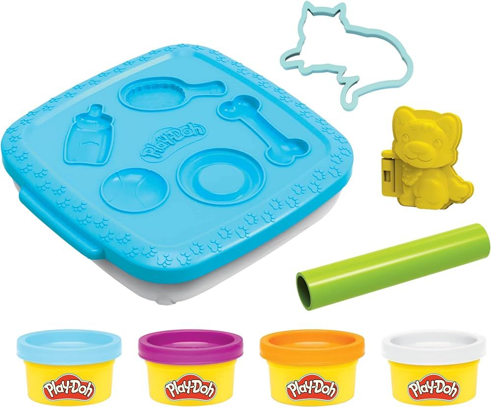 Play-Doh Create ‘n Go Pets Playset, Set with Storage Container, Kids Arts and Crafts Toys, East... | Amazon (US)