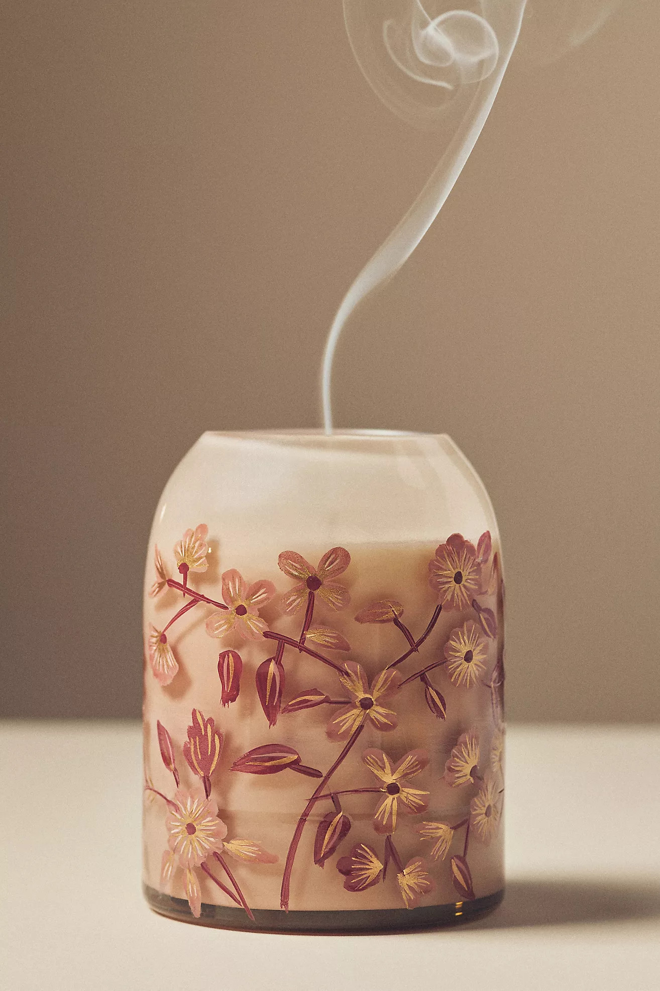 Lily Woody Apple Blossom & Amber Glass Candle | Anthropologie (US)