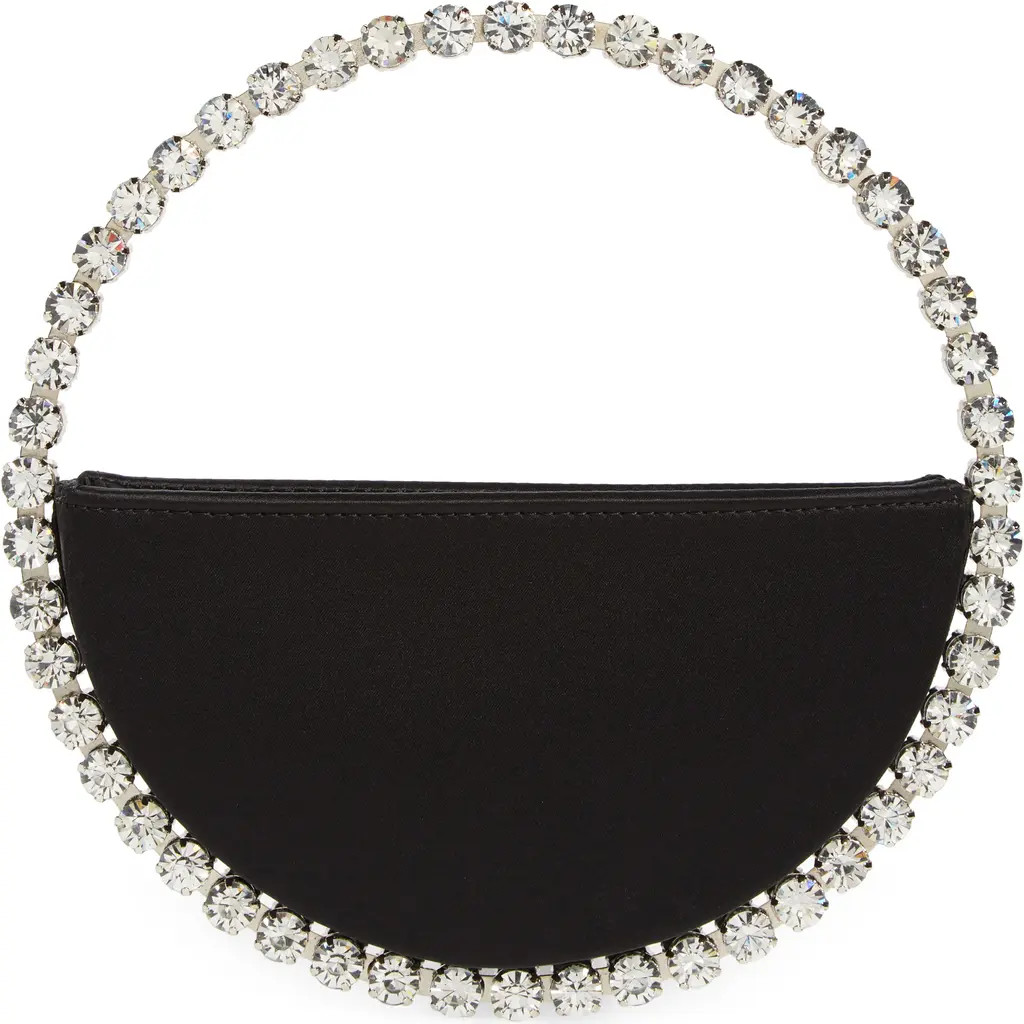 L’alingi Eternity Satin Clutch in Black at Nordstrom | Nordstrom