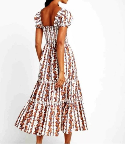 One Pretty Time O.P.T Daphne Floral tiered Midi Dress reformation style Sz M Nwt  | eBay | eBay US