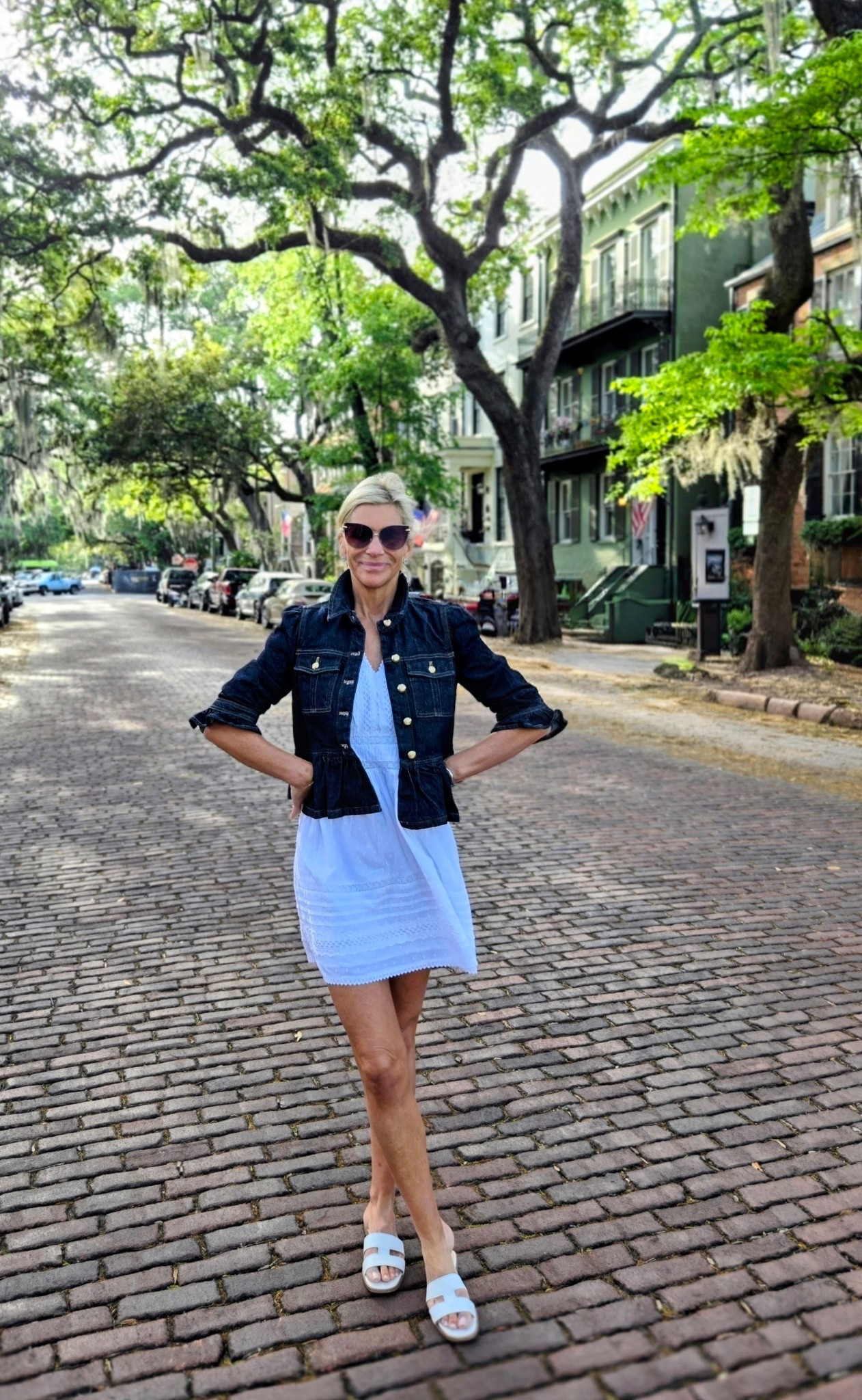 The perfect little white dress for a day out in Savannah!

#LTKTravel #LTKootd #LTKOver40
