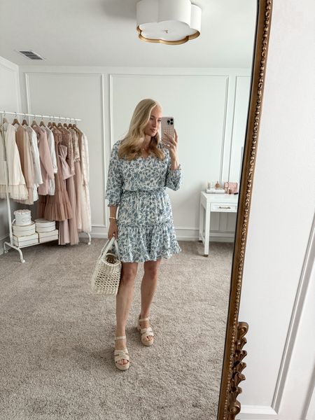 Absolutely love the pattern of this Amazon dress! Perfect for a shower or upscale lunch! Wearing size small. Summer dresses // spring dresses // daytime dresses // baby shower dresses // wedding shower dresses // event dresses // Amazon dresses // Amazon fashion // LTKfashion 

#LTKSeasonal #LTKstyletip