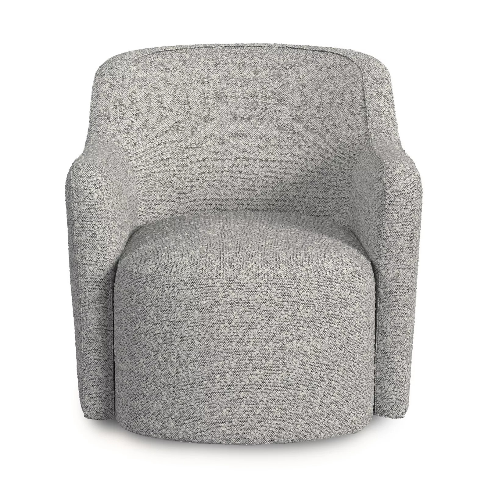 HomePop Swivel Plush Accent Chair, White Boucle | Kohl's