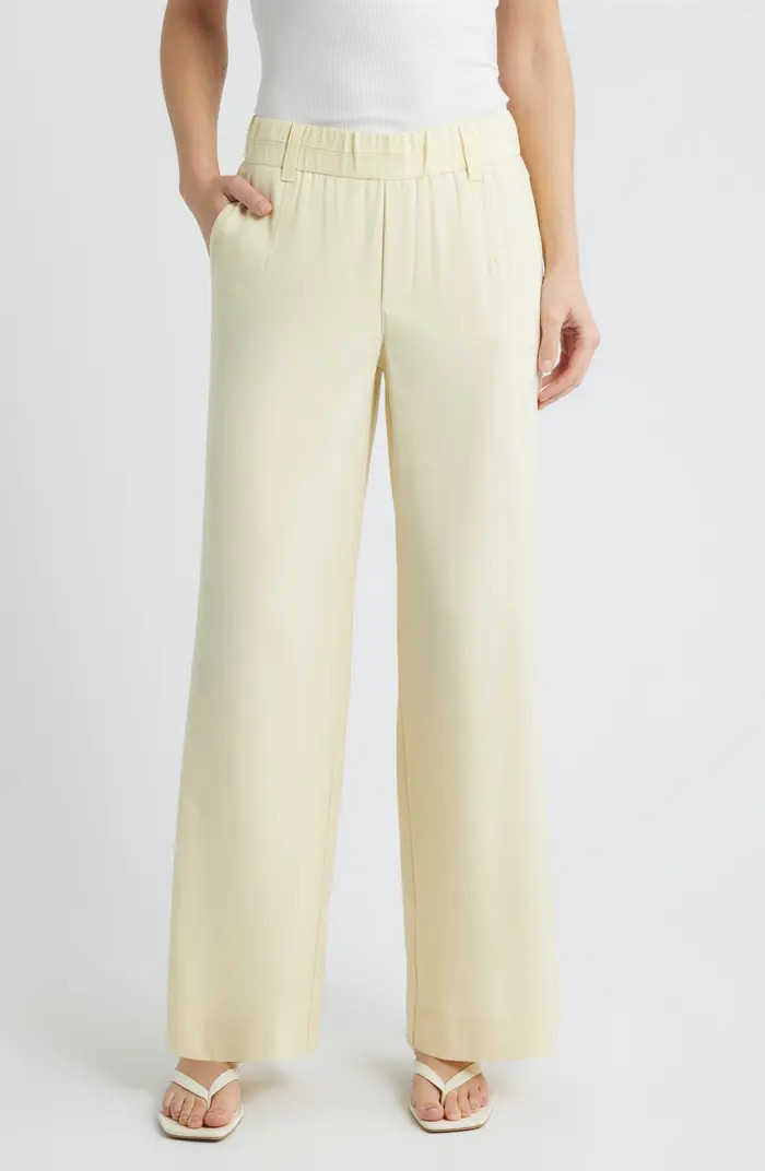 Skyrise Side Seam Straight Leg Pants | Nordstrom
