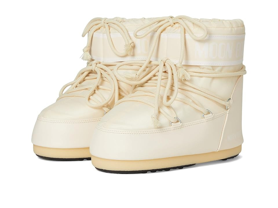 MOON BOOT Icon Low Nylon Boots Cream : EU 39-41 (US Men's 7-8.5 - Women's 8-9.5) Medium | Zappos