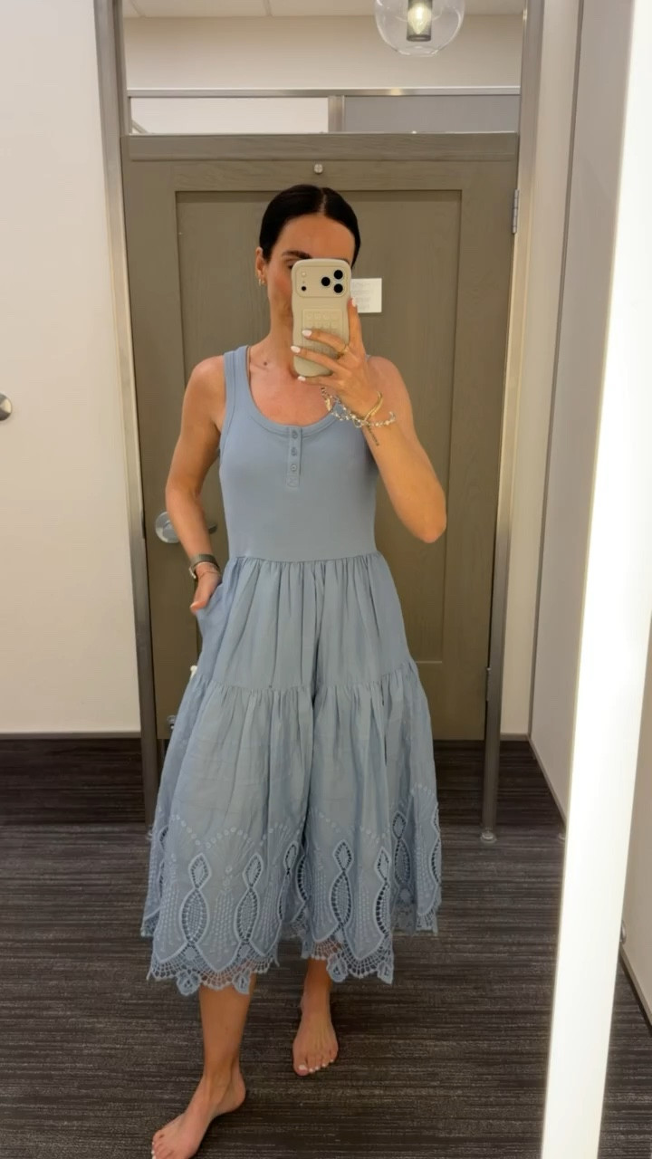 Beautiful summer dress with embroidery detail, spring dress, vacation dress, anna monteiro, annabrstyle

#LTKOver40