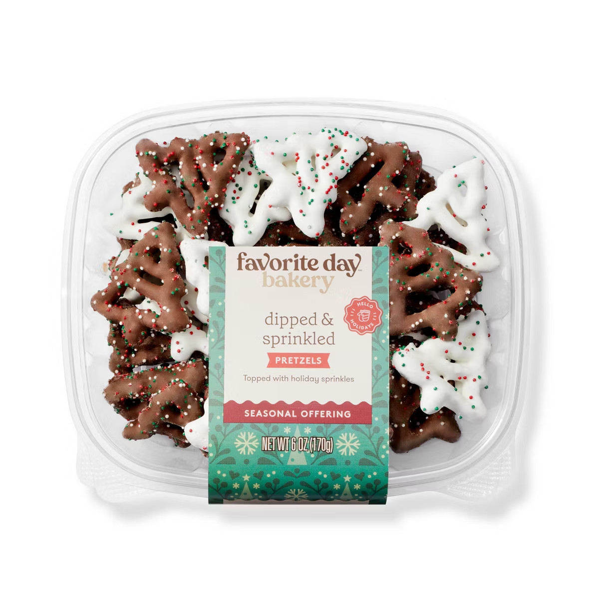 Christmas Dipped and Sprinkled Pretzels - 6oz - Favorite Day™ | Target