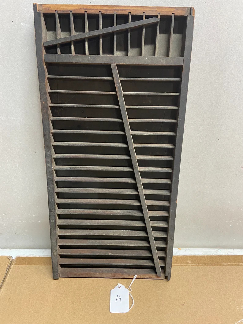 Vintage Wood Printers Drawers Trays | Etsy (US)