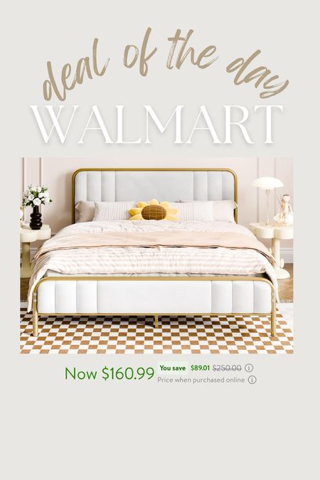 Beautiful bed on Amazon deal of the day at Walmart!