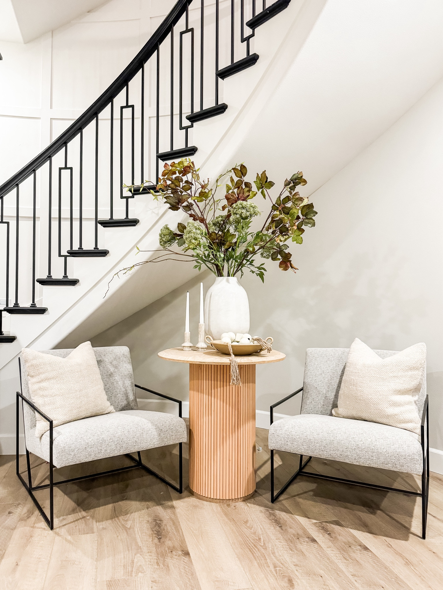 I love this Amazon pedestal side table. Works perfect for our seating area at our foyer landing. 

Side table. Accent table. Pedestal. Reeded table. 

#LTKfindsunder50 #LTKstyletip #LTKhome