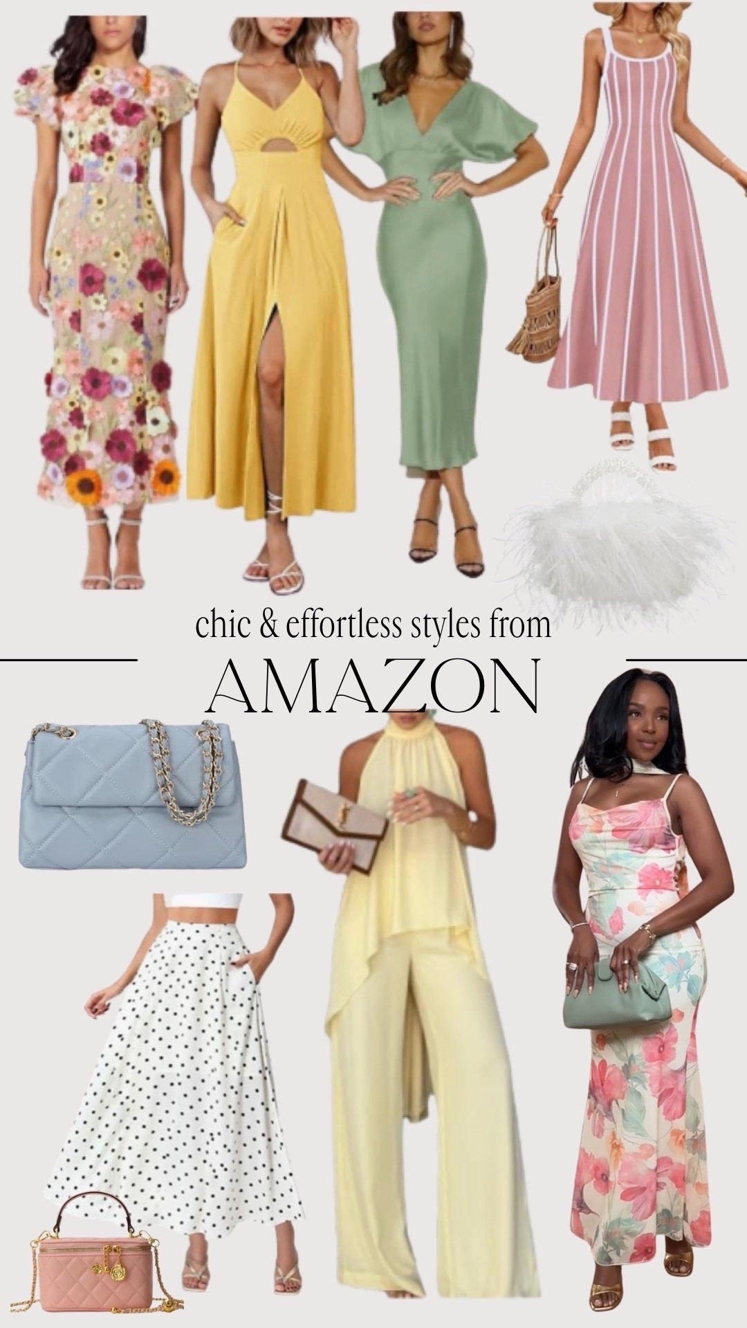 Scroll to shop these chic and effortless Amazon styles featuring feminine dresses, flowy silhouettes, and polished accessories perfect for building elevated everyday outfits. From soft florals to breezy maxi dresses and elegant sets, these pieces create stylish looks that feel polished yet easy to wear.

Perfect for brunch, vacations, spring events, summer dinners, or effortless everyday style.

5'4" | 138 lbs | 34D bust | 27" waist | 40" hips#LTKSpringSale 

Follow my LTK @kirasfashionfinds on the @shop.LTK app to view this post and get my exclusive app-only content!

#liketkit #LTKootd #LTKvlog
@shop.ltk
https://liketk.it/5ZEgH