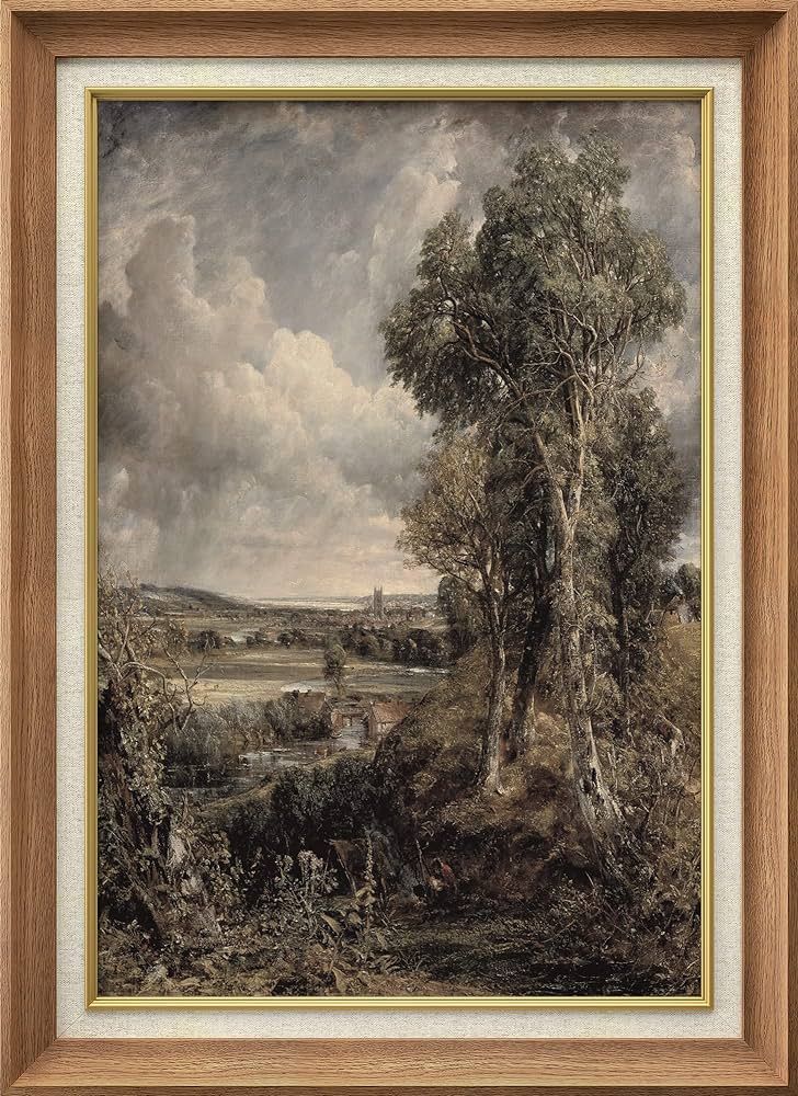 SIGNWIN Premium Frame Art The Vale of Dedham by Artist John Constable Classical Historical Illust... | Amazon (US)