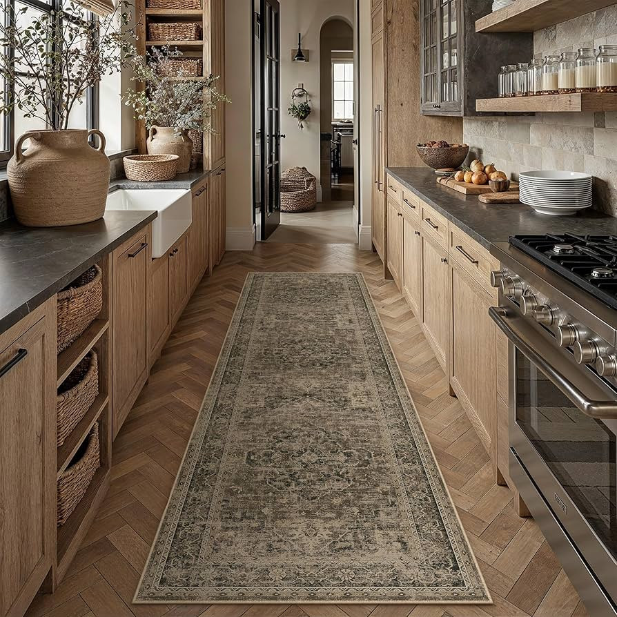 PureCozy Brown Runner Rug 2x8 Vintage Oriental Distressed | Amazon (US)
