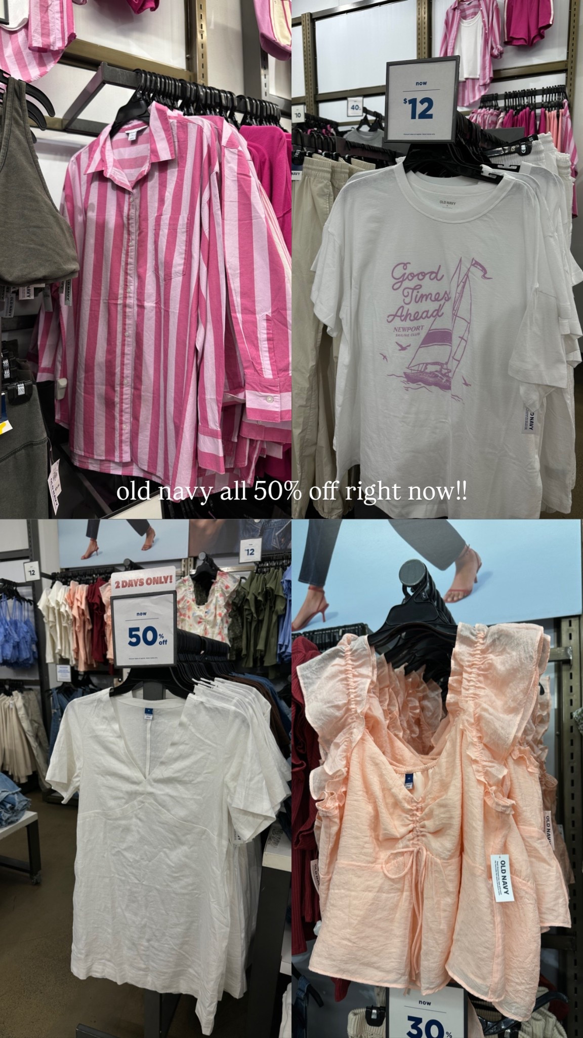 recent old navy finds!! 🌸💙 + it’s all 50% off right now!!

spring outfit
graphic tee
spring tops
linen dress

#LTKSaleAlert