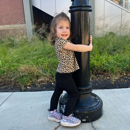 Leopard print top paired with leggings! 

#LTKfamily #LTKkids
