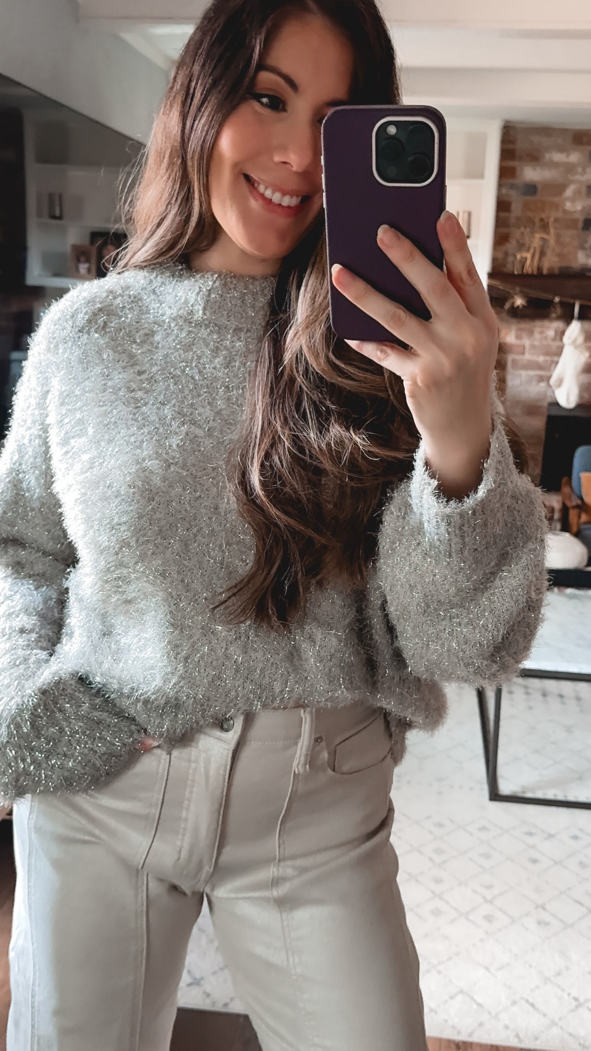 Cute Christmas sweater.  Wearing size medium in this tinsel sweater.

Walmart sweater, Walmart fashion, holiday outfits, holiday party outfits

#LTKHoliday #LTKFindsUnder50 #LTKOver40