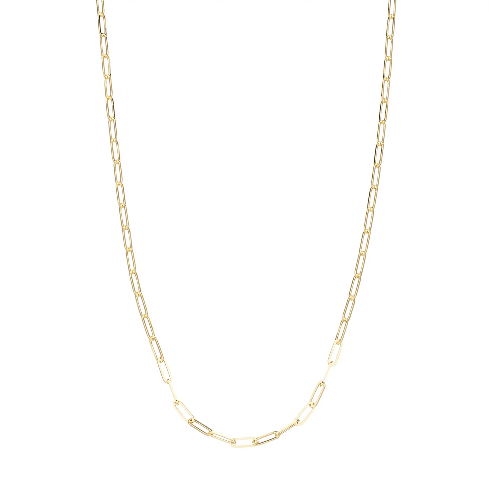 14k Gold Paperclip Necklace, Women's, Size: 18"", Yellow | Kohl's