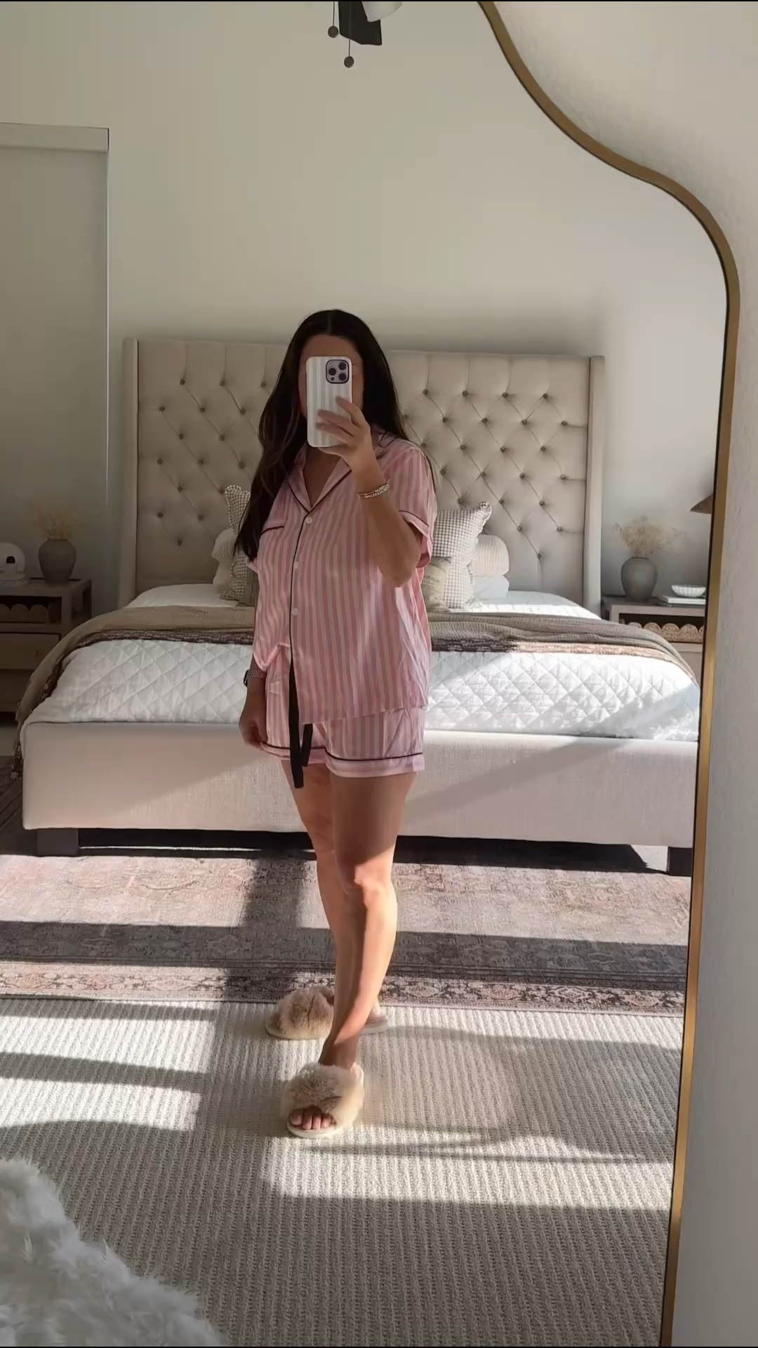 Amazon Pajama Set I Keep Rebuying Slow mornings in the softest pajamas 🤍 this silky set is one of my favorites—lightweight, breathable, and so comfortable for everyday wear. Runs true to size and comes in so many colors and prints. I have two and keep reaching for them on repeat. Perfect for lounging, getting ready, or cozy nights in. Follow me on LTK for daily fashion, home decor & Amazon finds.

#LTKMothersDay #LTKootd #LTKmorningroutine