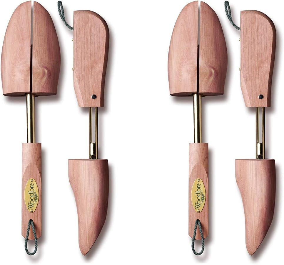 Woodlore Women’s Shoe Trees Adjustable 2-Pack (For 2 pair of Shoes), Aromatic Cedar Wood, USA M... | Amazon (US)