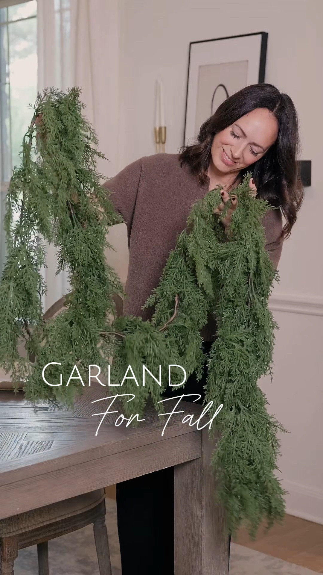 If you have the viral cedar GARLAND… here’s how to use it for FALL:

Start with the cedar as your base, then layer in warm toned leaves & pumpkins for a more dimensional look. An easy tablescape that carries you straight into the holidays!

My Texas House
Cedar garland 
Garland 
Fall decor
Dining room

#LTKSeasonal #LTKHome