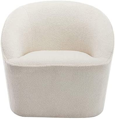 eLuxurySupply Barrel Swivel Chair - Traditional Barrel Upholstered Swivel Chair with Stain Resist... | Amazon (US)