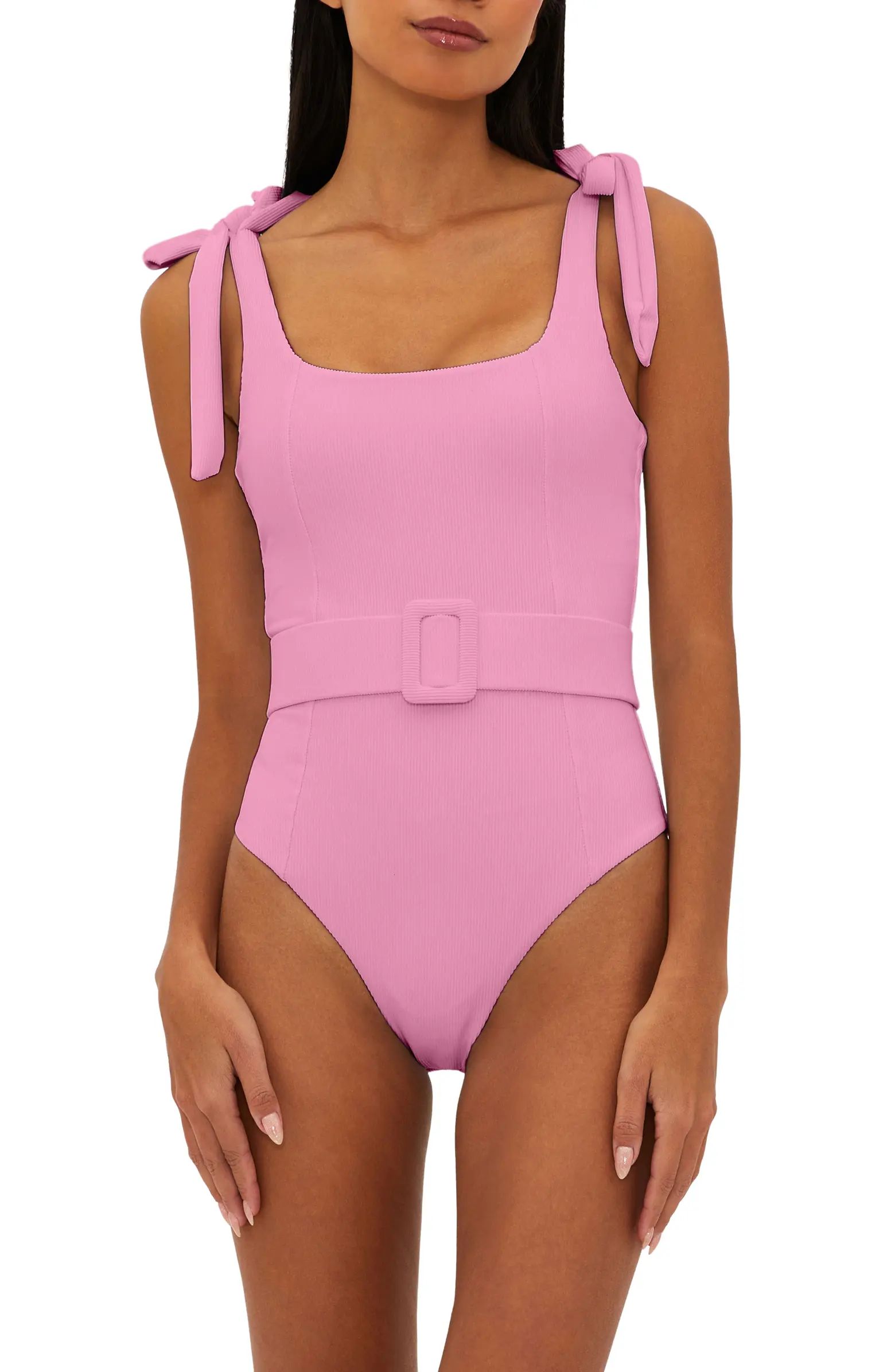 Sydney Belted One-Piece Swimsuit | Nordstrom