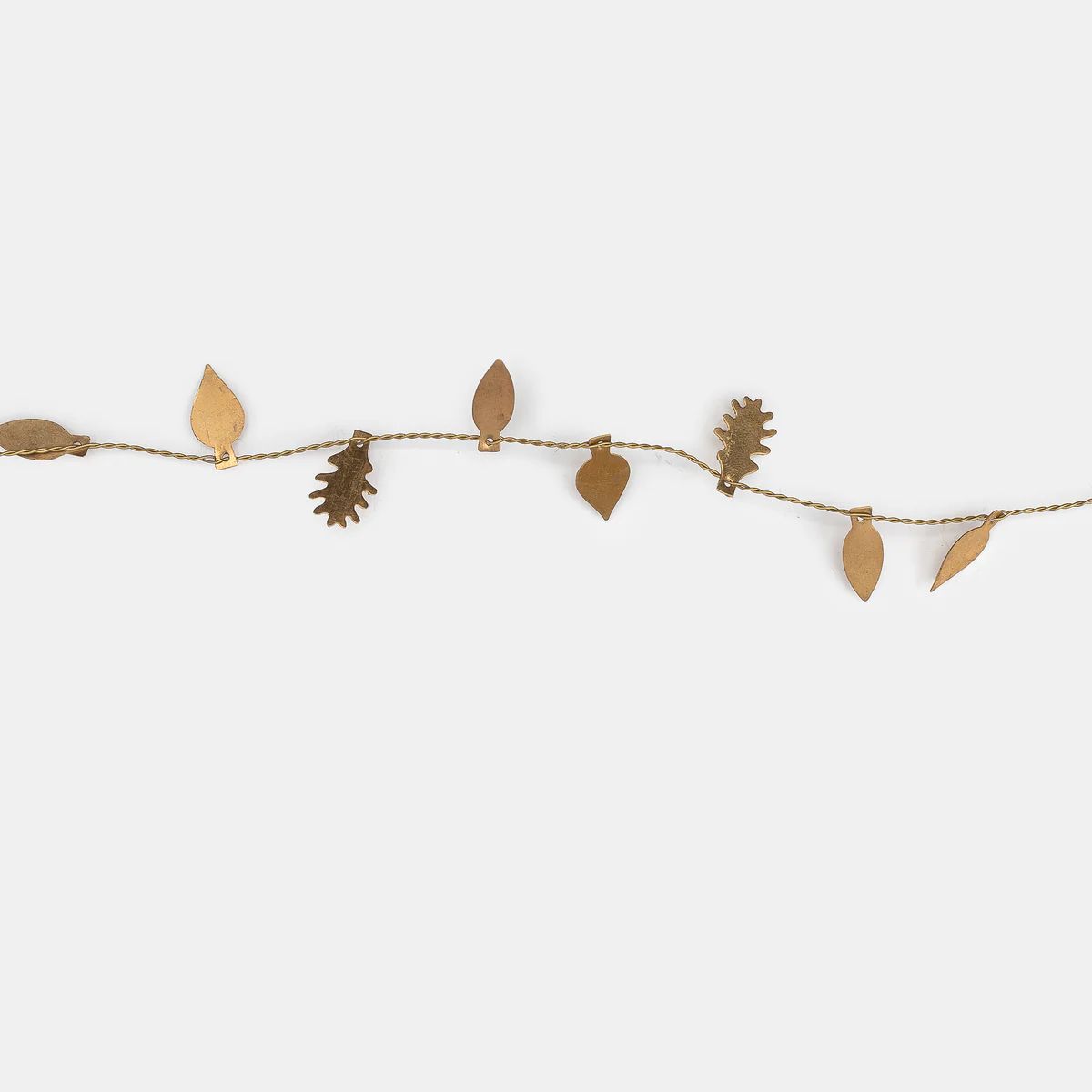 Brass Leaf Garland | Shoppe Amber Interiors | Amber Interiors