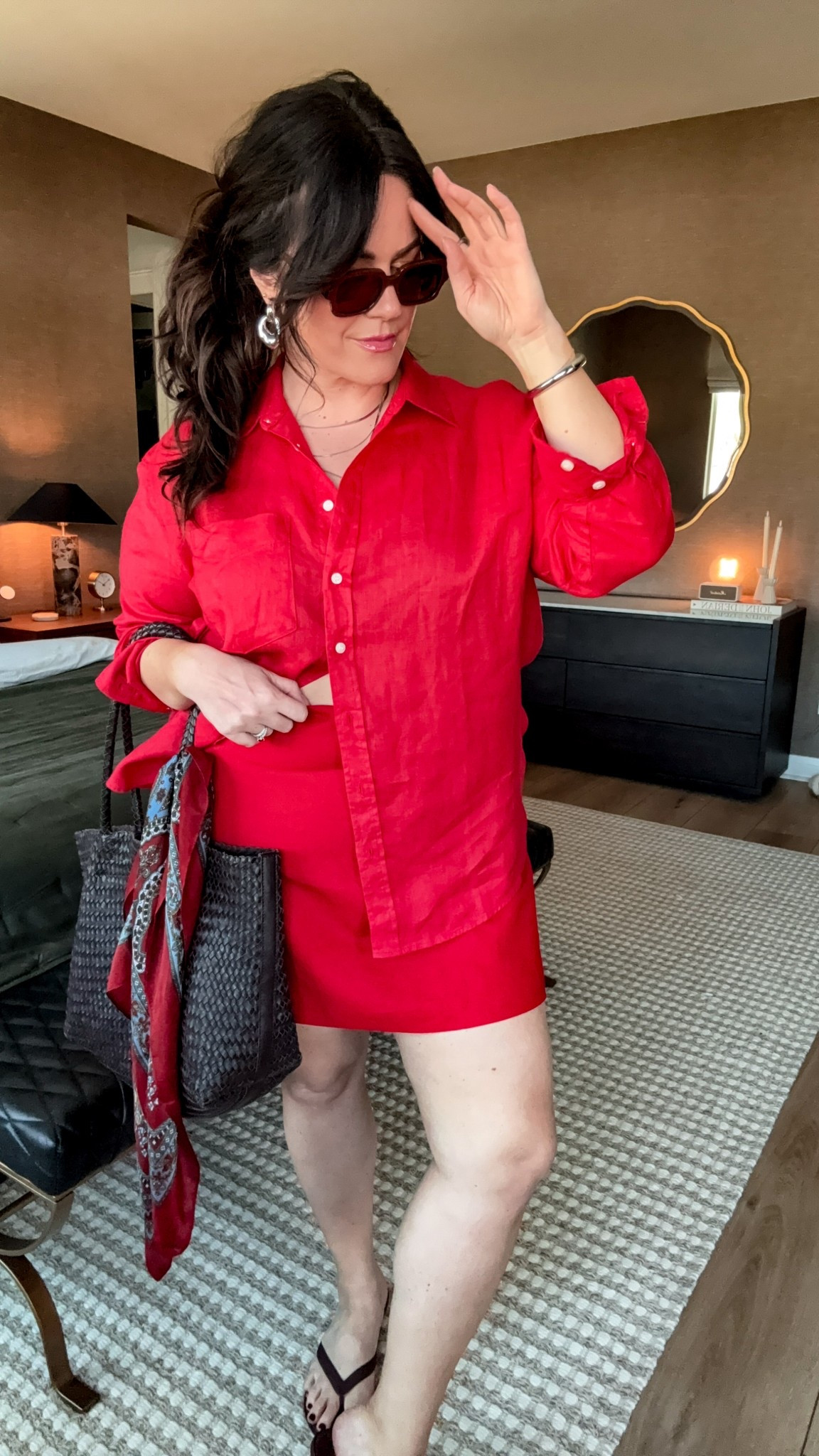 Summer Linen Outfit for Women - Matching Linen Skort and Shirt Set - Vacation Style 

gap linen skort size xl 
Linen button down large 

#LTKSummerEdit #LTKStyleTip #LTKSeasonal